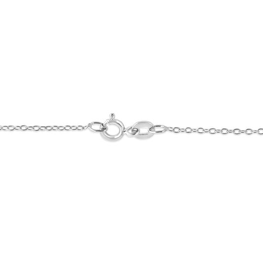 .925 Sterling Silver 1/6 cttw Diamond Cross Pendant Necklace (I-J,